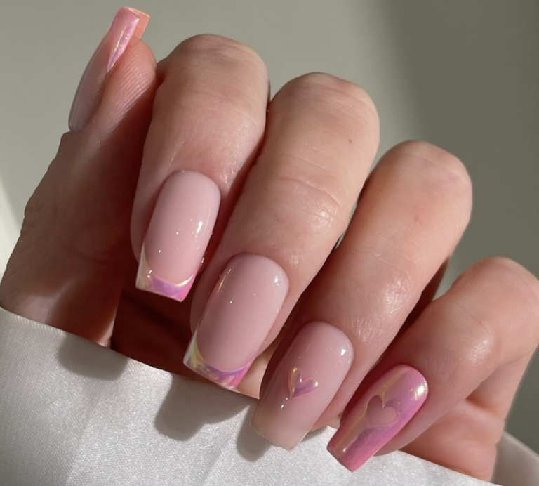 22 Chrome French Nails Ideas for a Luxe Modern Shine