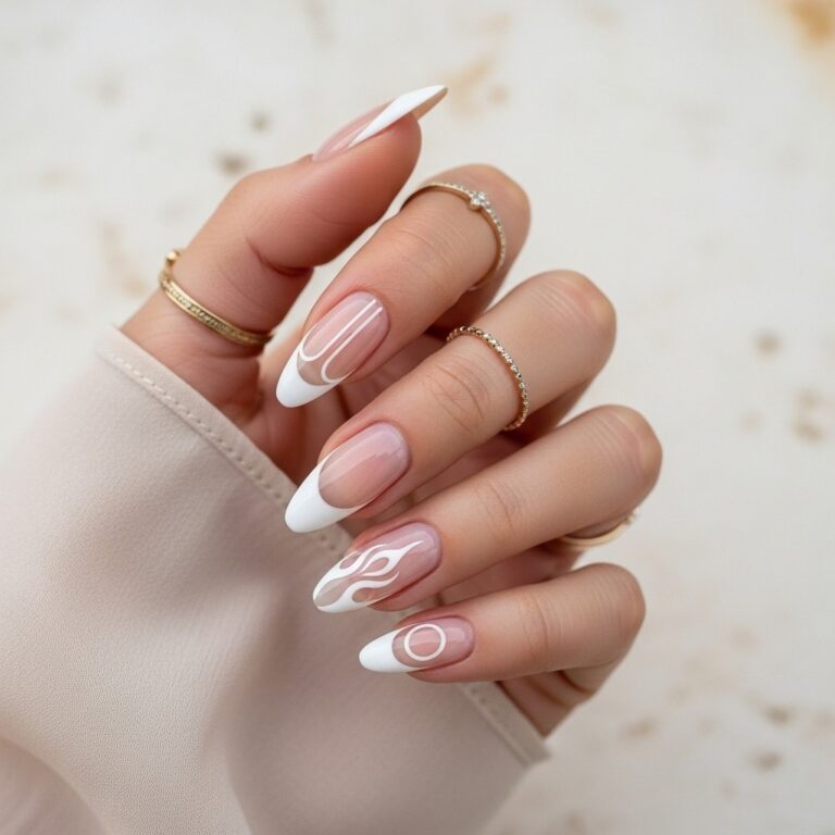 23 Modern French Tip Nails Ideas with Stylish Creative Twists