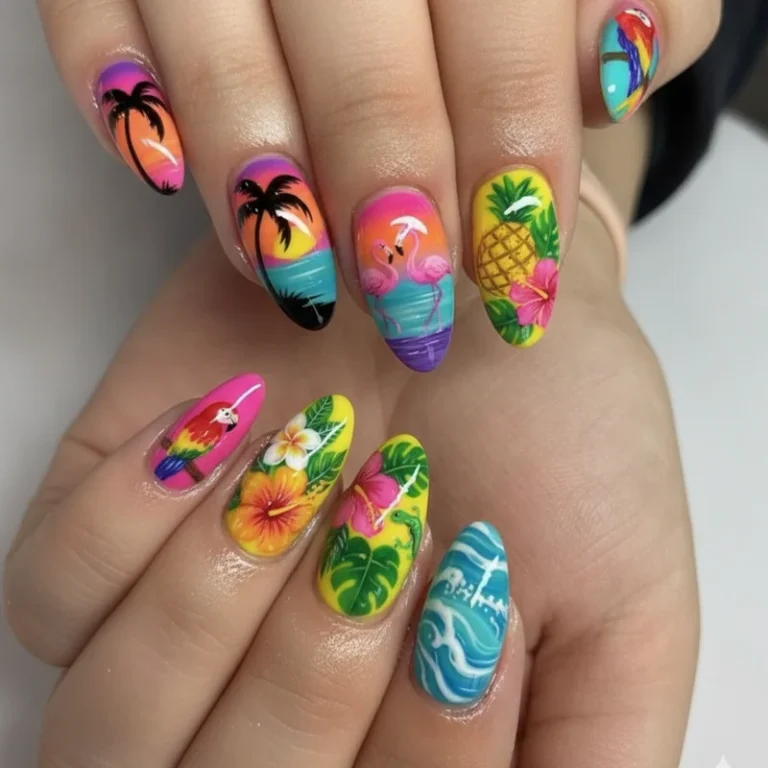15 July Nails Designs Perfect for Summer Parties and Sunny Days