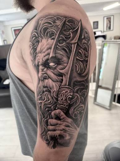 19 Poseidon Tattoo You’ll Absolutely Love