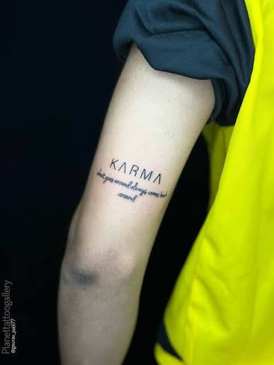 23 Karma Tattoo For Every Tattoo Lover